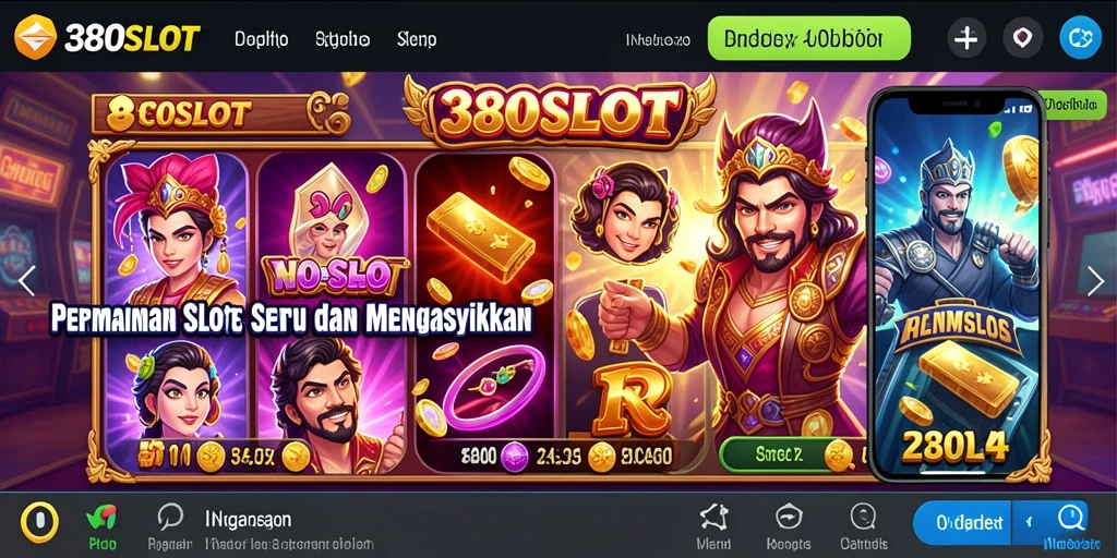 Screenshot gameplay 380SLOT menampilkan berbagai mesin slot yang menarik.