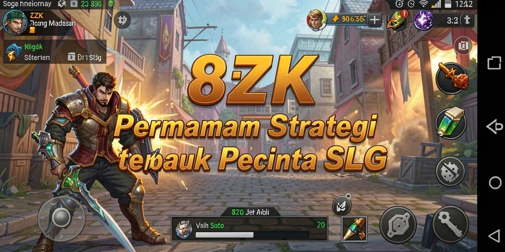 Tampilan menarik dari gameplay 8ZK yang strategis.