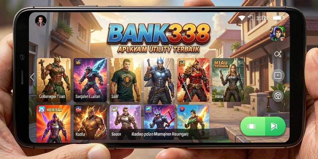 Tampilan utama aplikasi BANK338 dengan fitur manajemen keuangan.