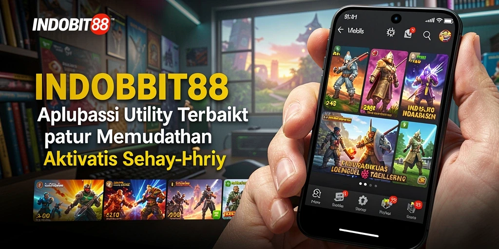 Tampilan antarmuka aplikasi INDOBIT88 yang intuitif dan menarik.