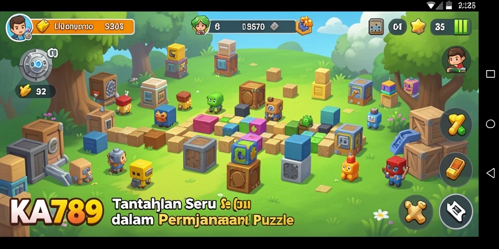 Tampilan gameplay KA789 dengan berbagai level puzzle yang menantang.