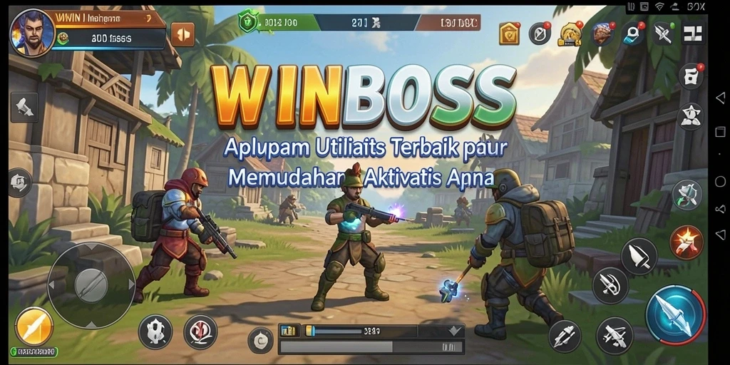 Screenshot utama WINBOSS menampilkan fitur pengingat cerdas.
